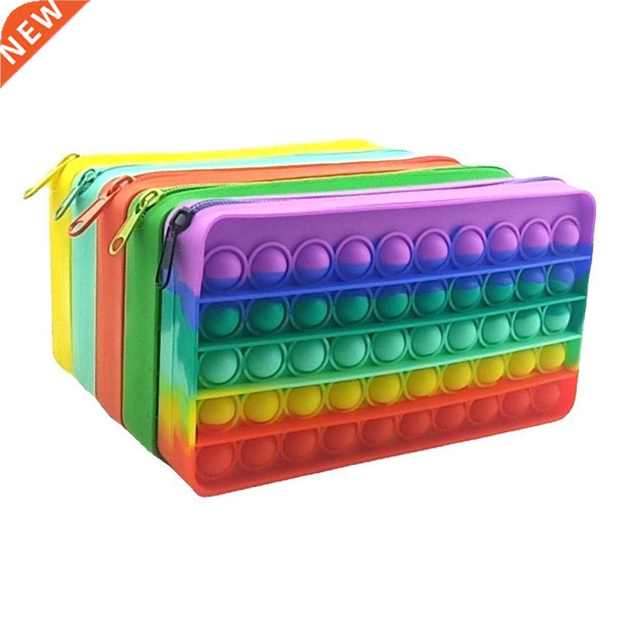 new pop it push bubble fidget toys pencil case children stre