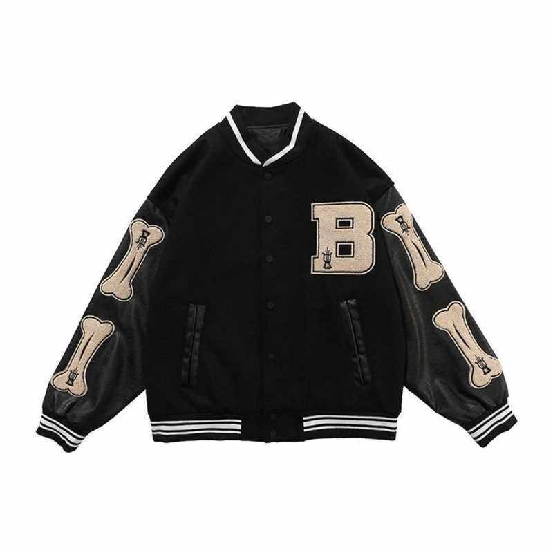 HARAJUKU BOMBER JACKETS WOMEN COAT MENS COUPLE BASEBALL JAC