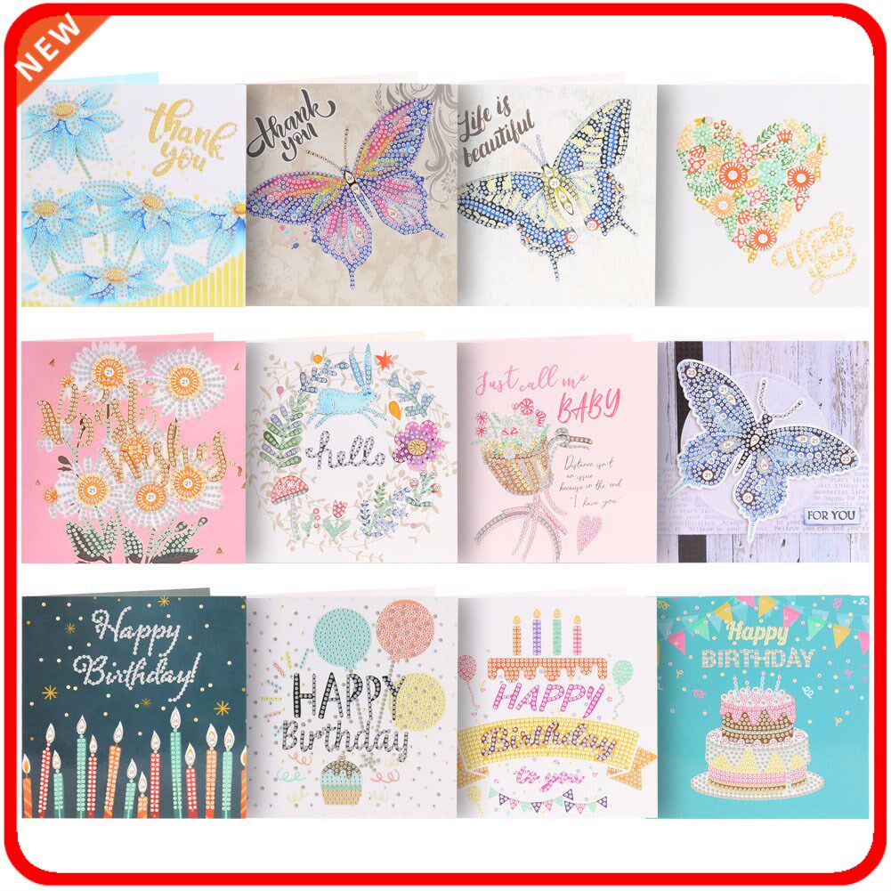 5d diy diamond painting greeting card special diamond embroi
