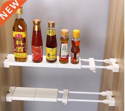 Ktchen Storage Rack Retractable Cabnet Shelf Plastc