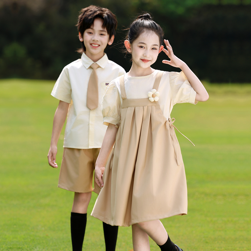 夏季新款学院风六一运动会合唱服毕业照班服幼儿园园服小学生校服
