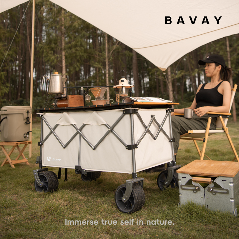 北欢/Bavay户外加大野营折叠拖车