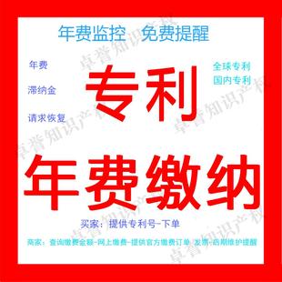 低价极速全球发明实用外观专利知识产权年费代缴监控提醒防逾期