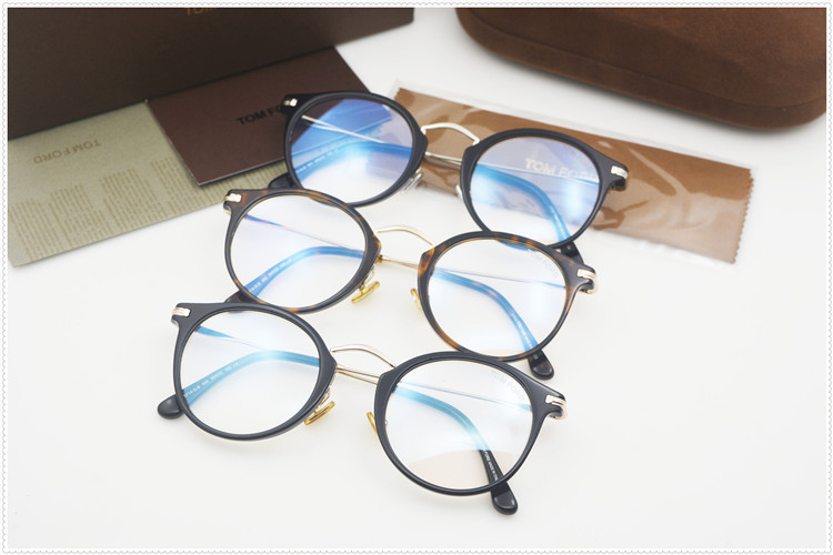 2022新款原单汤姆福特近视镜TF5714--D—B男女款复古圆形框光镜架