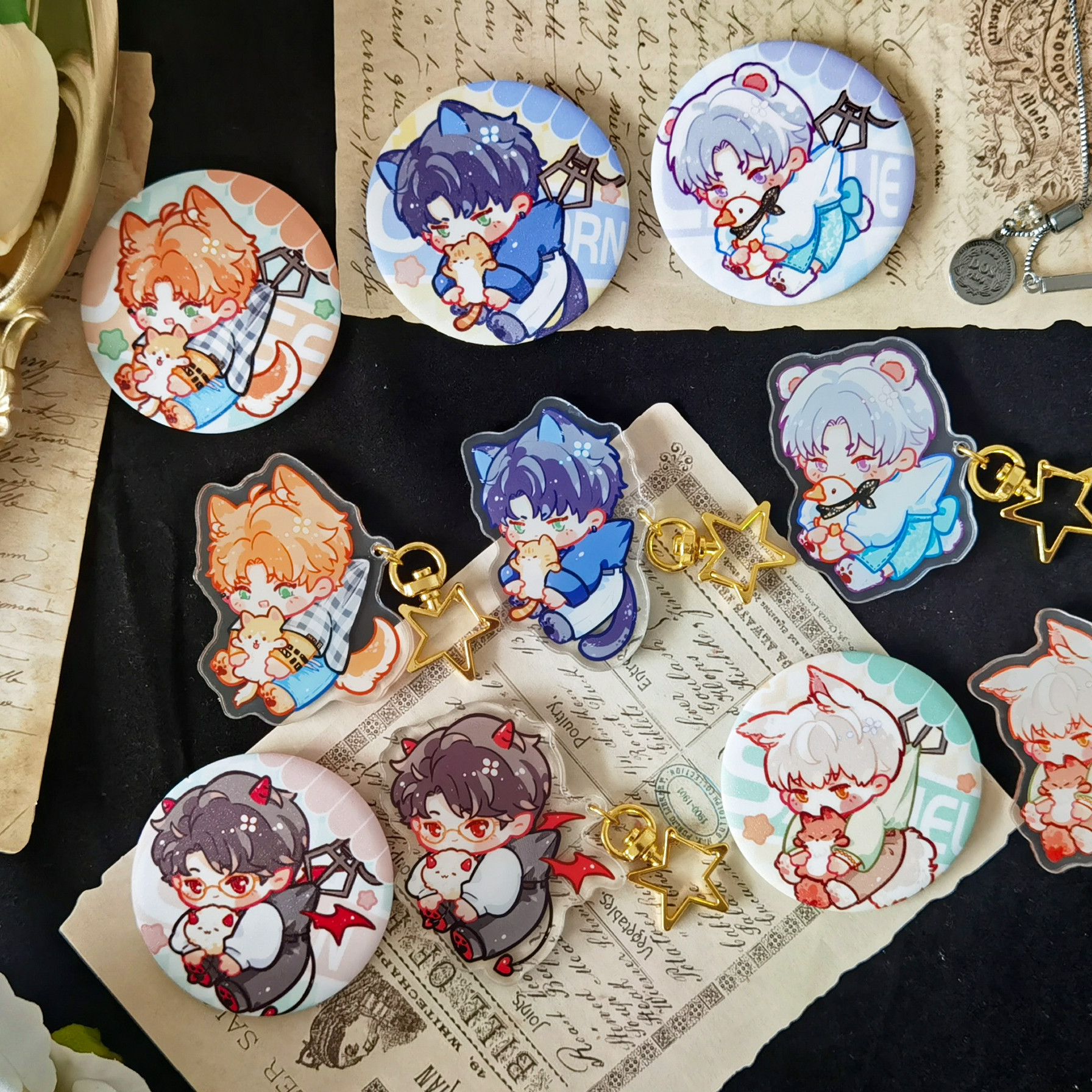 光与夜之恋陆沉萧逸夏鸣星挂件