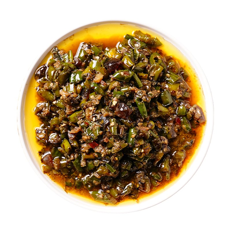 烧椒皮蛋下饭酱正宗川味虎皮剁椒辣椒酱拌面条调味料瓶U装辣酱200