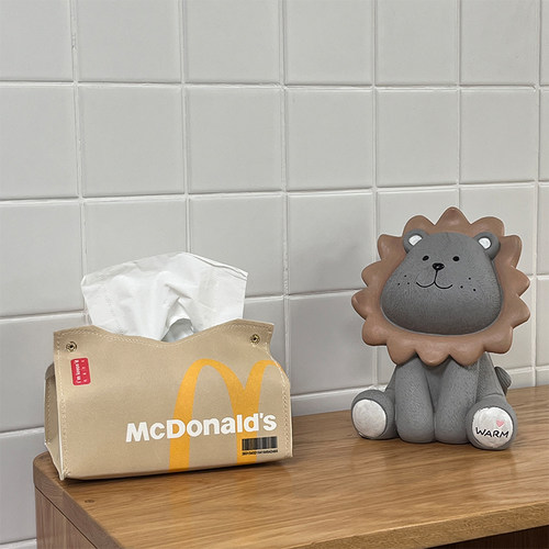 「M记纸抽」搞怪高级皮质抽纸盒