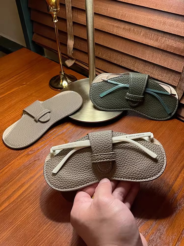 真皮眼镜包便携ins抗压太阳镜包