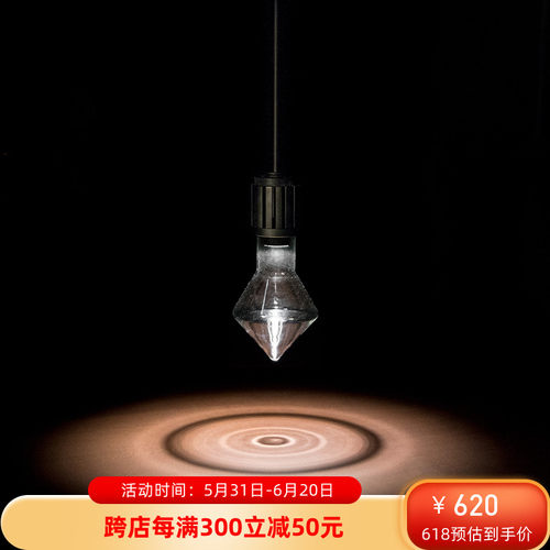 北欧viabizzuno设计师现代简约建筑工装餐厅售楼部吧台吸顶小吊灯 - 封面