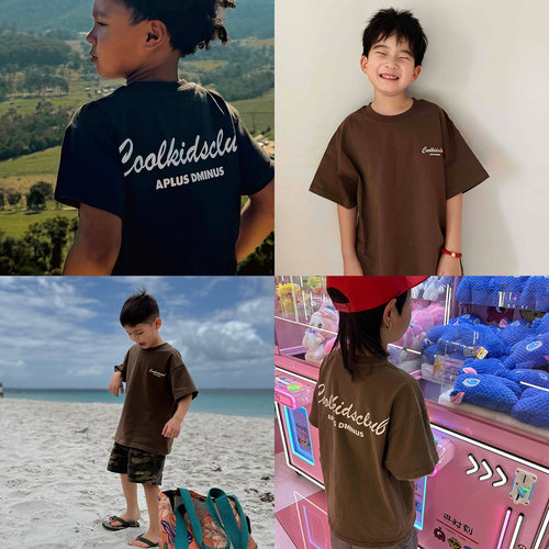 APLUS DMINUS夏季时尚简约T恤COOL KIDS CLUB儿童短袖中大童装