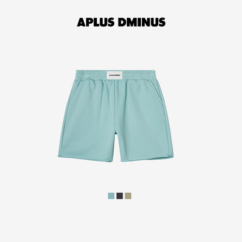 APLUS DMINUS儿童休闲裤百慕大舒弹破坏短裤中大童简约运动裤