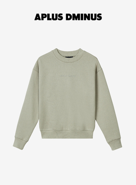 APLUS DMINUS新款潮牌儿童徽标圆领套头休闲卫衣童装春秋中大童