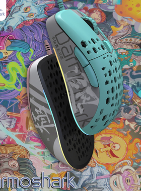 Darmoshark达摩鲨M1电竞游戏有线3389鼠标办公设计镂空轻量化鼠标