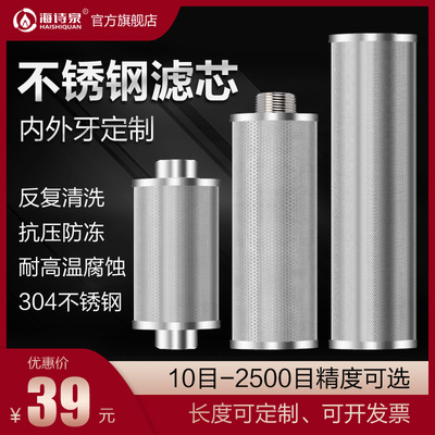 10寸定制滤芯304前置过滤器滤网