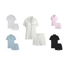 SKIMS卡戴珊SLEEP SET短袖短裤夏季衬衣睡裤睡衣家居服套装
