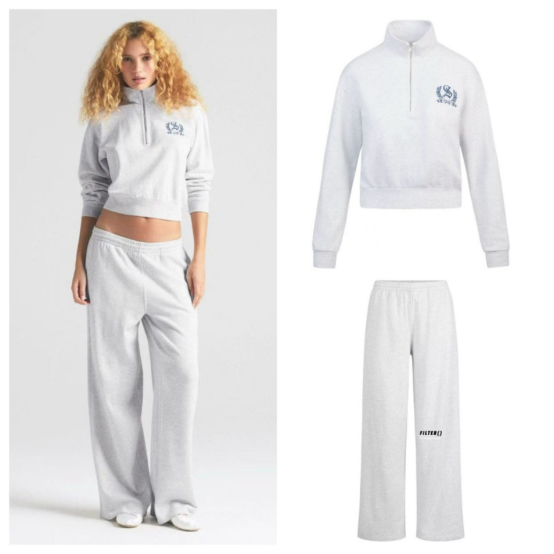 SKIMS卡戴珊复古美式套头卫衣直筒裤LIGHTWEIGHT FLEECE