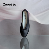 REPETTO丽派朵女士LILOUH牛皮革胶底圆头法式 芭蕾舞平底鞋