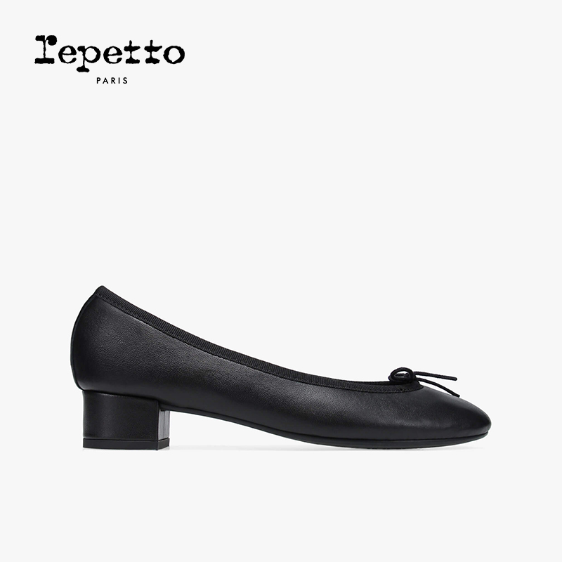 REPETTO牛皮革芭蕾低跟鞋