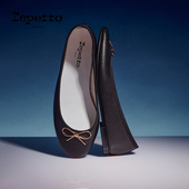 芭蕾鞋 REPETTO丽派朵 CENDRILLON胶底金属蝴蝶结休闲通勤平底单鞋