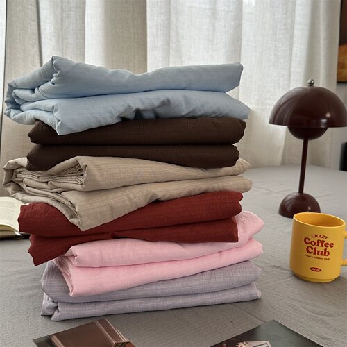 無绵丨简约中古风纯色单件被套