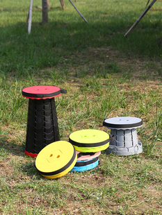 折叠凳高铁可伸缩凳塑料手提凳火车可伸缩凳车站车票手工艺品户外