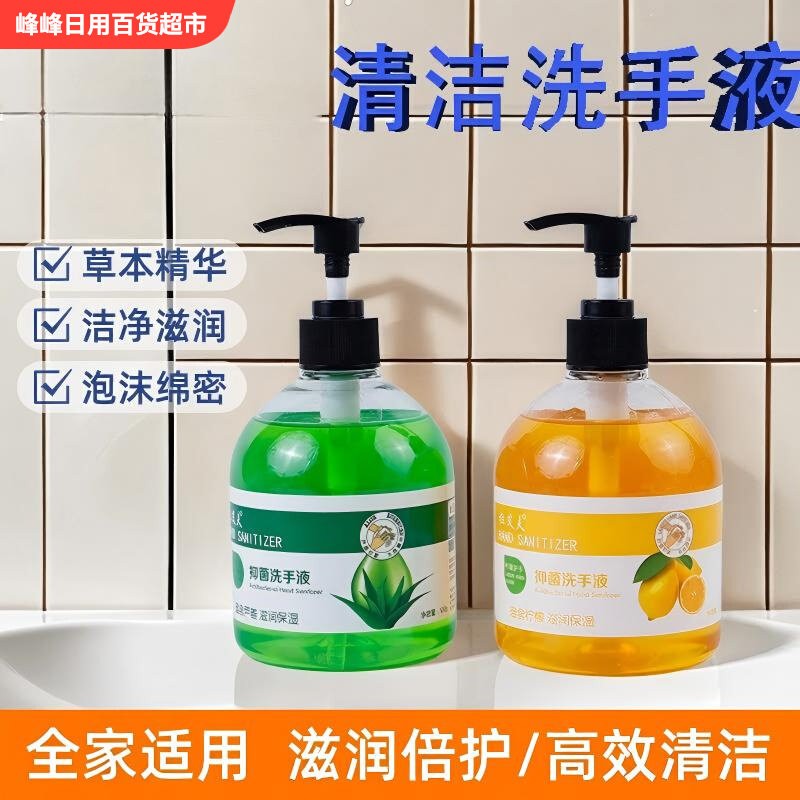 拉艾夫芦荟洗手液500g消家用毒