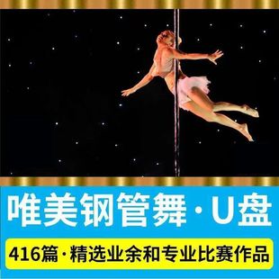 舞蹈U盘唯美钢管舞精选416篇业余和专业欣赏作品MP4视频优盘