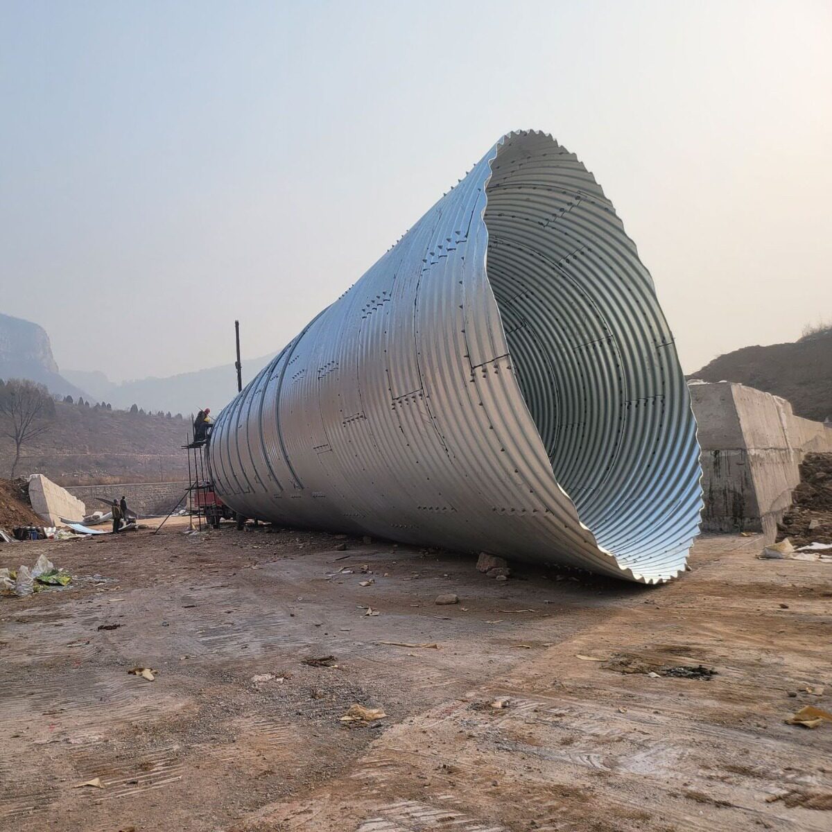 热镀锌金属波纹管涵 临潼钢波纹涵管规格型号