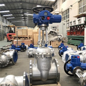 40P DN300不锈钢电动闸板阀楔式 闸阀 Z941W 法兰闸阀 电压AC380V