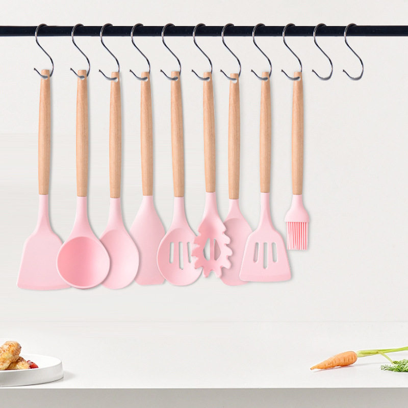 批发尼龙硅胶家用厨具炒菜铲子勺漏套装烹饪用具全套料理厨房工具