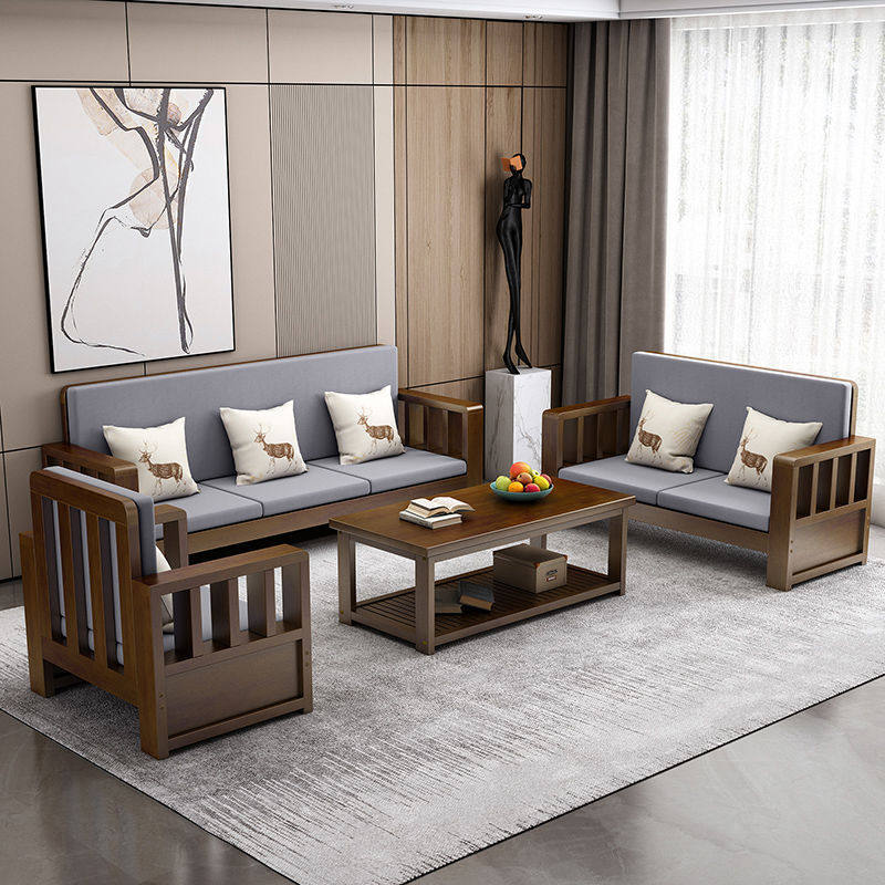 实木沙发组合中式家用阳台客厅小户型现代直排三人位木质简约长椅,电子元器件市场,电线扎带/束线带,淘宝优惠券,粉丝福利购,淘宝优惠卷