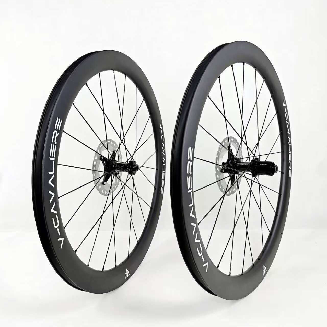 700C公路中锁碟刹碳纤维轮毂50mm高21mm内宽36T棘轮结构花鼓轮组