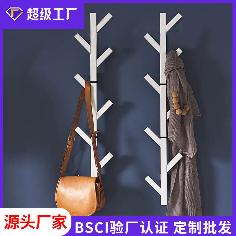跨境室内壁挂式挂衣架家庭衣帽架客厅欧式创意衣架卧室衣服架子