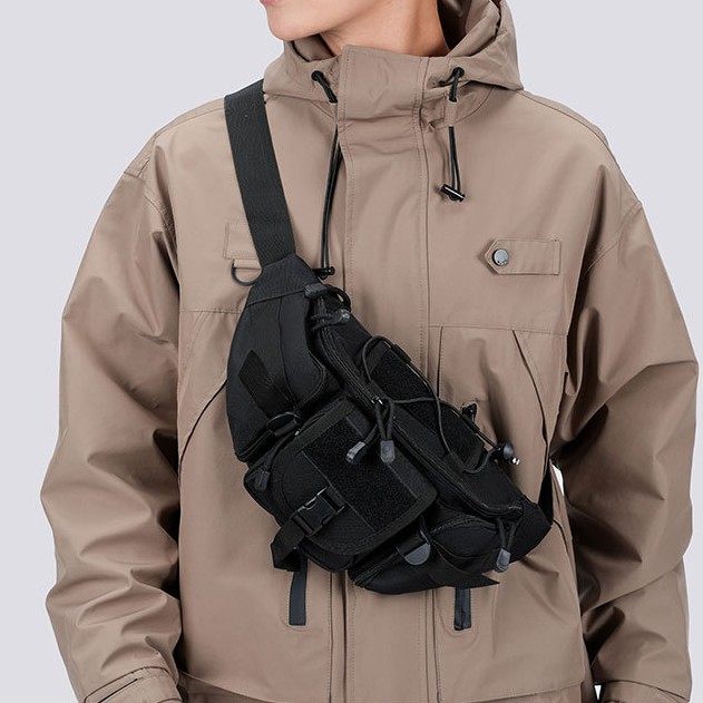 户外多功能路亚腰包斜跨工装机能胸包男运动战术腰包休闲潮搭挎包,收纳整理,旅行收纳套装,淘宝优惠券,粉丝福利购,淘宝优惠卷