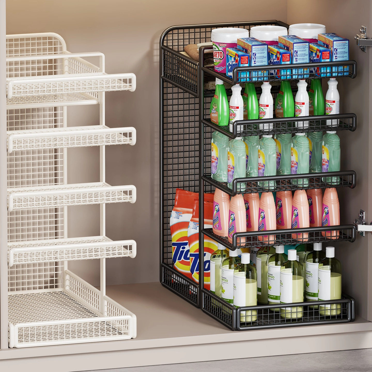 下水槽置物架卫生间洗漱台橱柜多层收纳架浴室厕所多功能储物神器