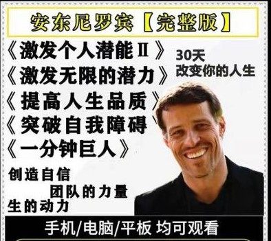 2023安东尼罗宾演讲视频全集30天激发个人潜能掌握优势音频课程