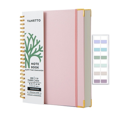 A4超大超厚笔记本线圈日记本简约记事手帐本journal book出口款