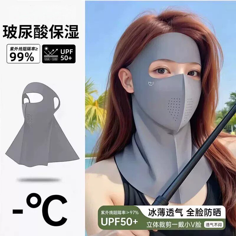 2026新款冰丝全脸防晒面罩夏季防护护颈一体遮阳防紫外线透气口罩