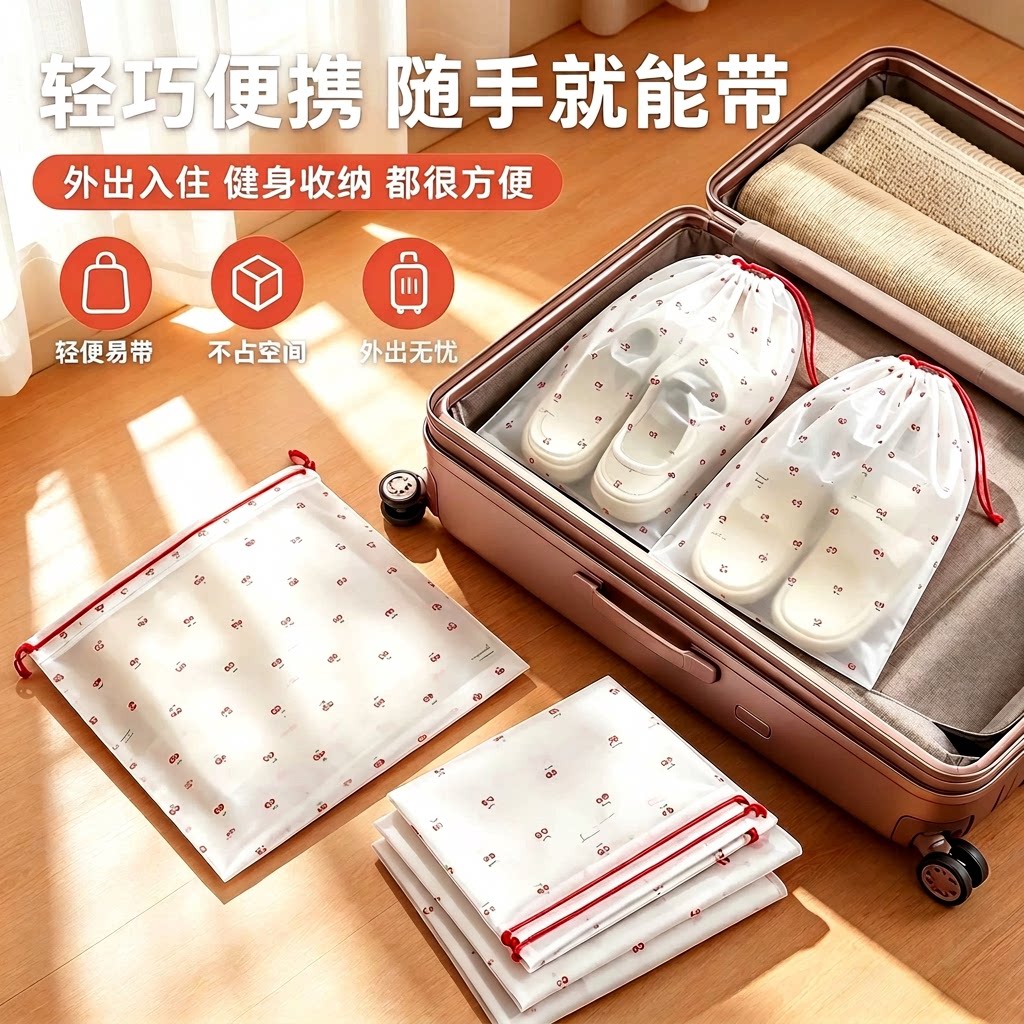 鞋子换季防尘抽绳束口袋