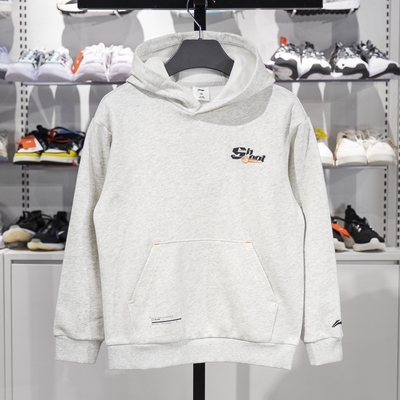 李宁儿童连帽加绒保暖套头卫衣