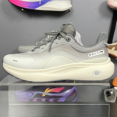 李宁防泼水男子系带休闲鞋