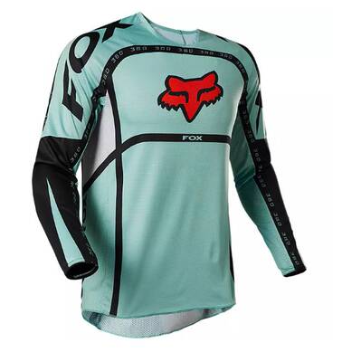 2022新款FOX山地速降越野摩托T恤自行车长袖透气速干衣车队定制服