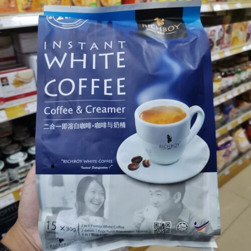 咖啡富家仔二合一特浓白咖啡