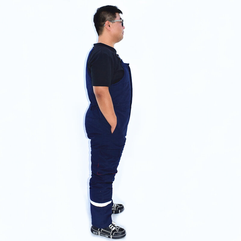 冬季保暖防寒背带棉裤冷库u棉裤男干活工作裤保暖工装汽修外穿棉