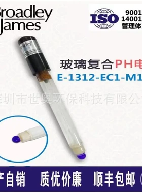 BJC探头E-1312-EC1-M10ST 工业在线PH玻璃电极 ph101标配传感器