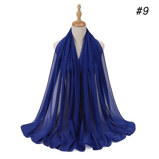 GoldStamped Scarf for Pearl Womens Printed Ladies Chiffon