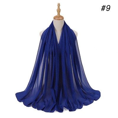 Pearl Chiffon Printed GoldStamped Scarf for Ladies Womens Wr