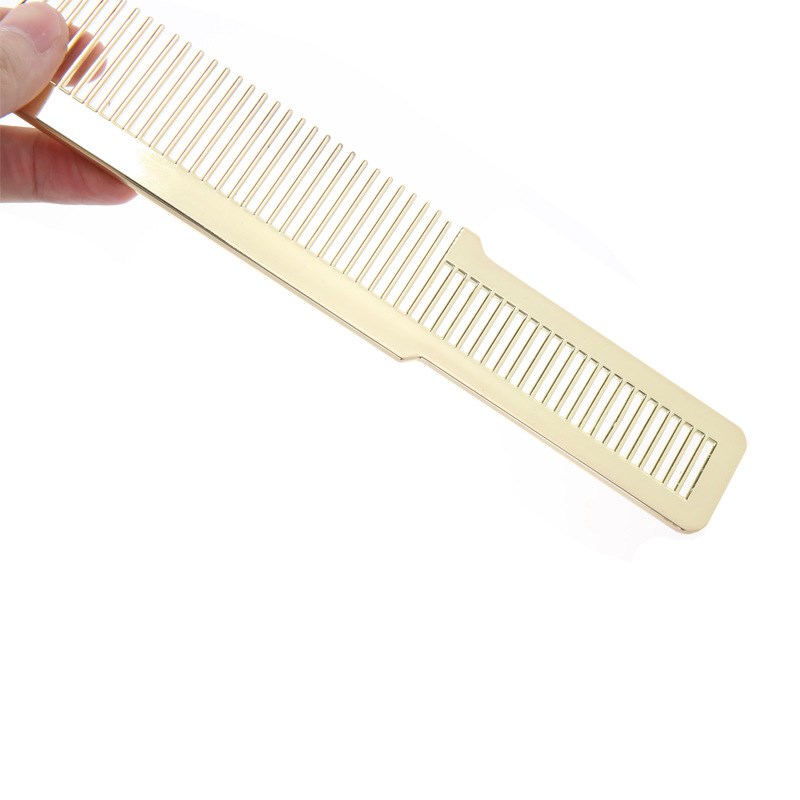 Hair Stylist Electroplated Comb for Haircut Plastic Styling