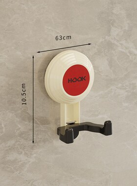 Doublehead Pressing Suction Cup Hook No Drill Strong Bathroo