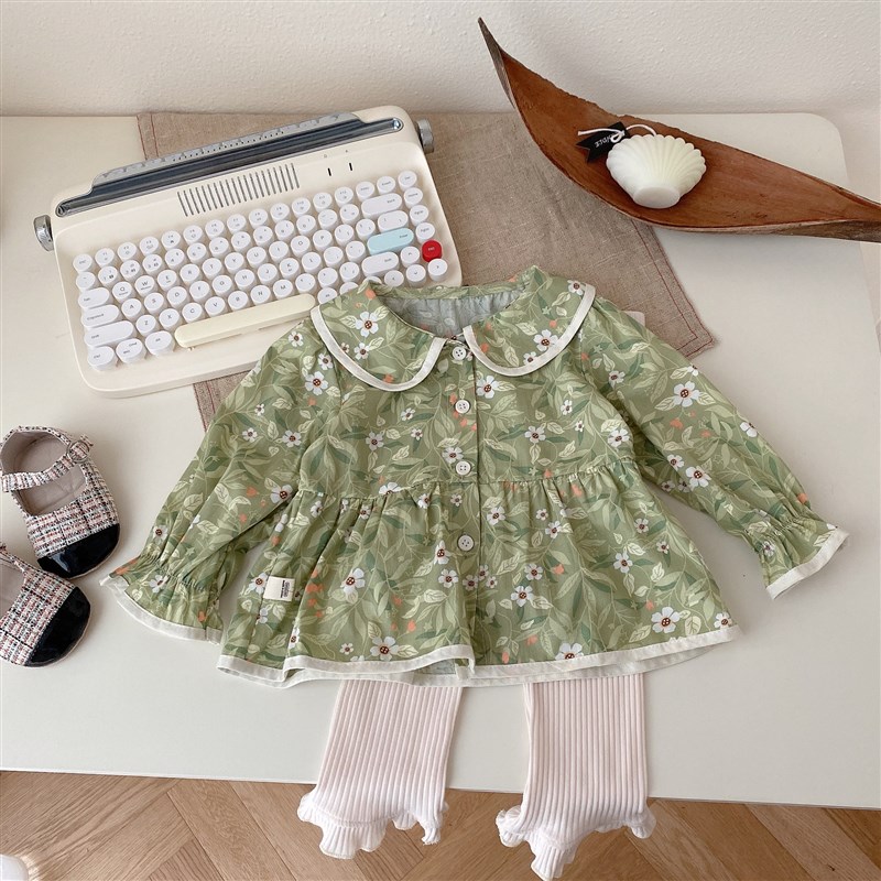 Girls Fashionable Autumn Clothing 06 Years Old Baby Girls Fl